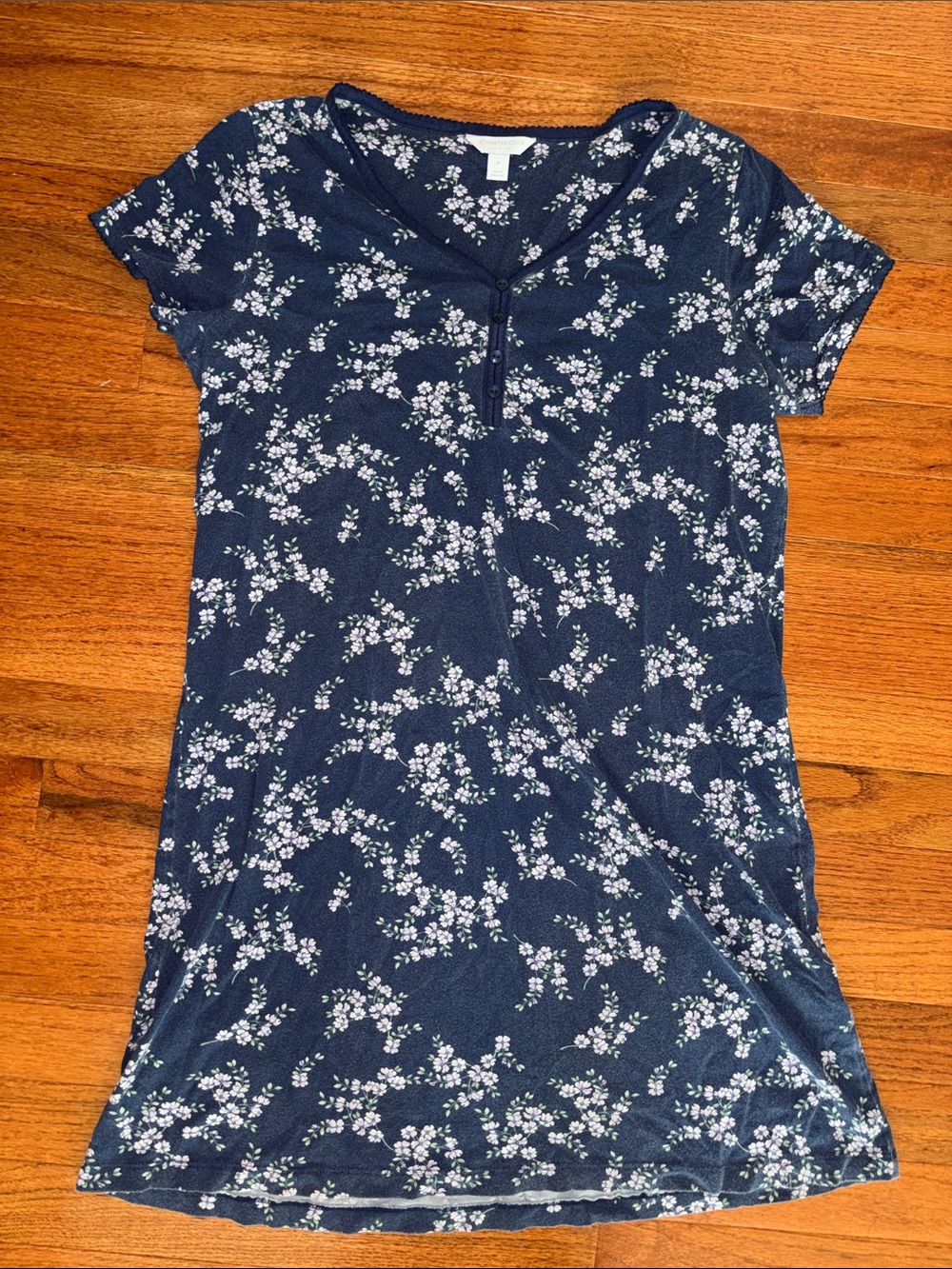 Charter Club Intimates Blue Floral Nightgown Women’s Size Medium